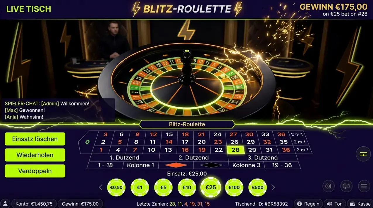 Beliebt bei Irwin: Live Casino